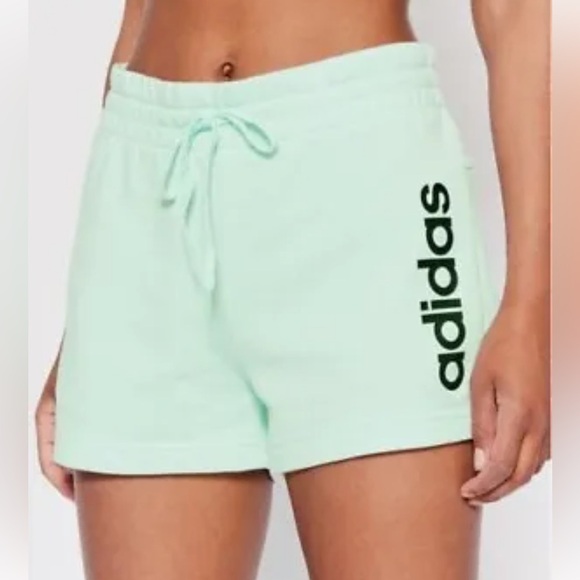 Adidas Womens Sz small Shorts Mint Green NEW - Picture 1 of 6